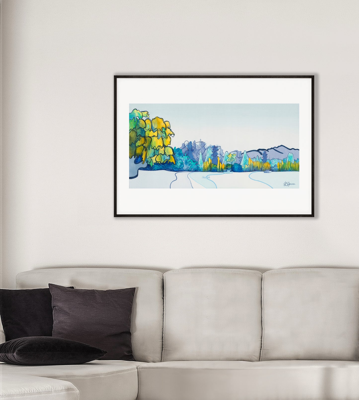 --- Queenstown Beach Print ---