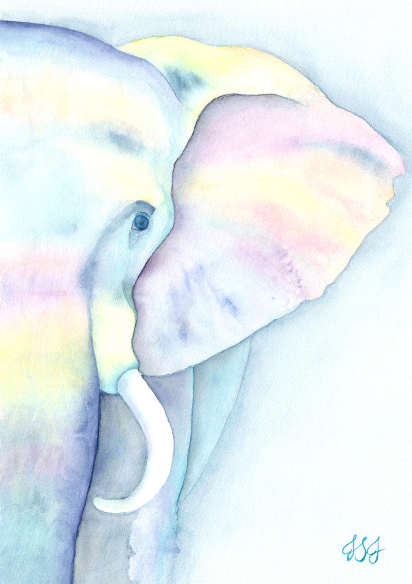 An Elephant Never Forgets Print