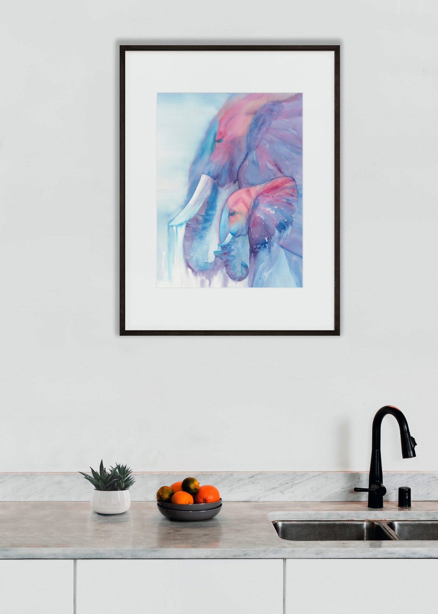 Ivory Family Print