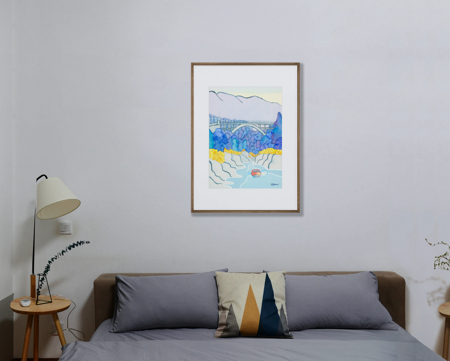 - Shotover River and Edith Cavell Bridge Print -