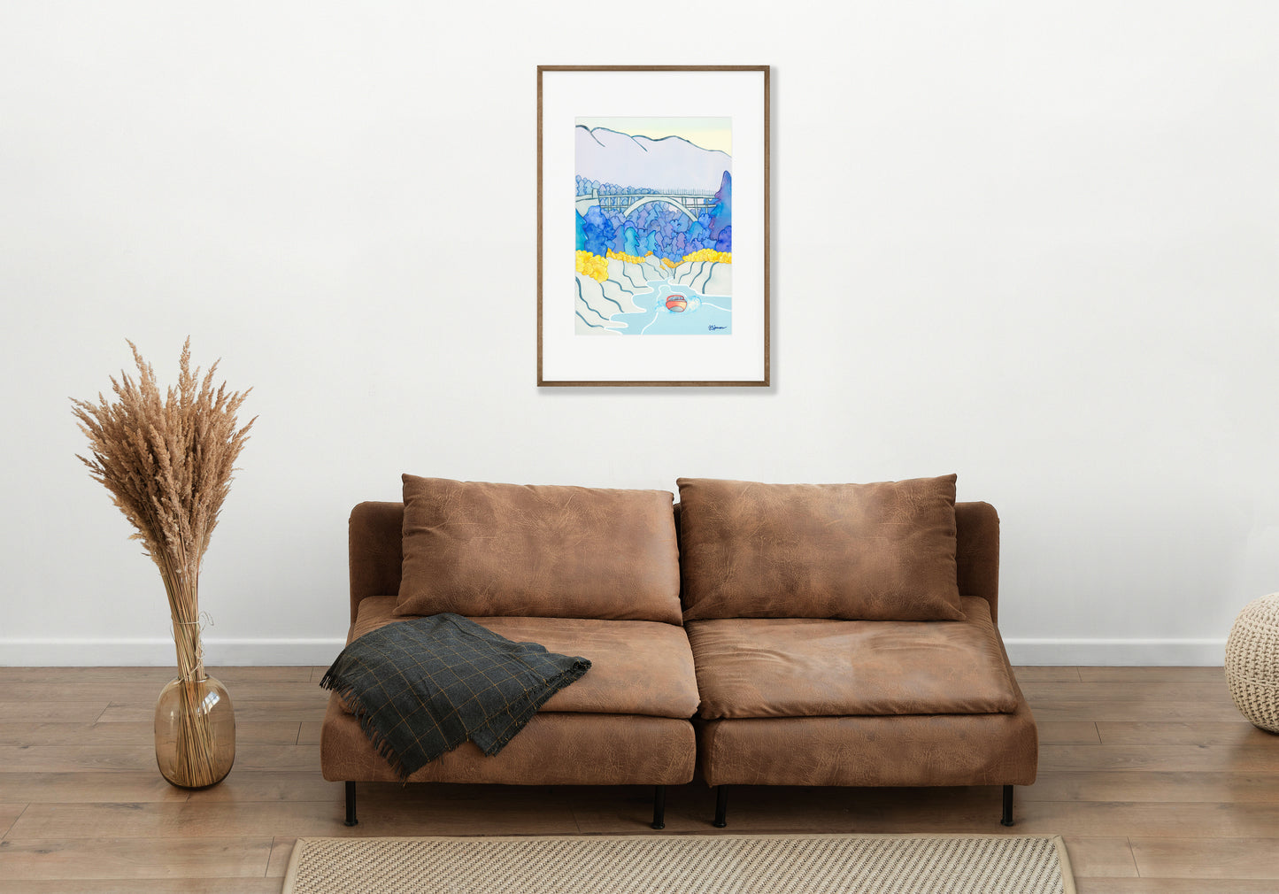 - Shotover River and Edith Cavell Bridge Print -