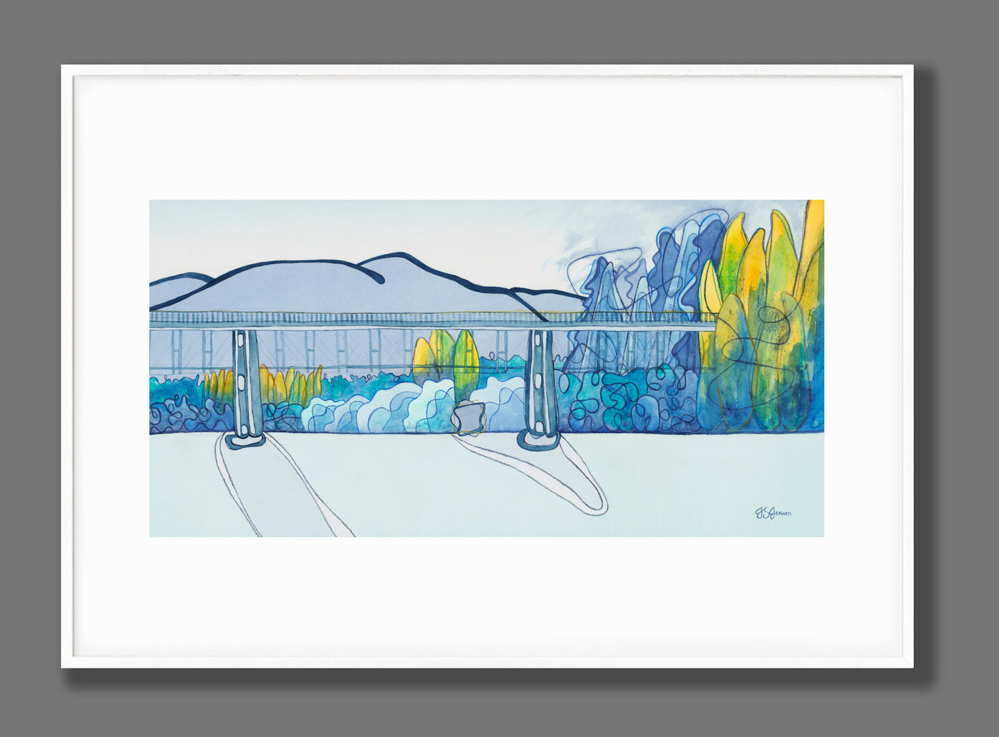 --- Old Shotover Bridge Print ---