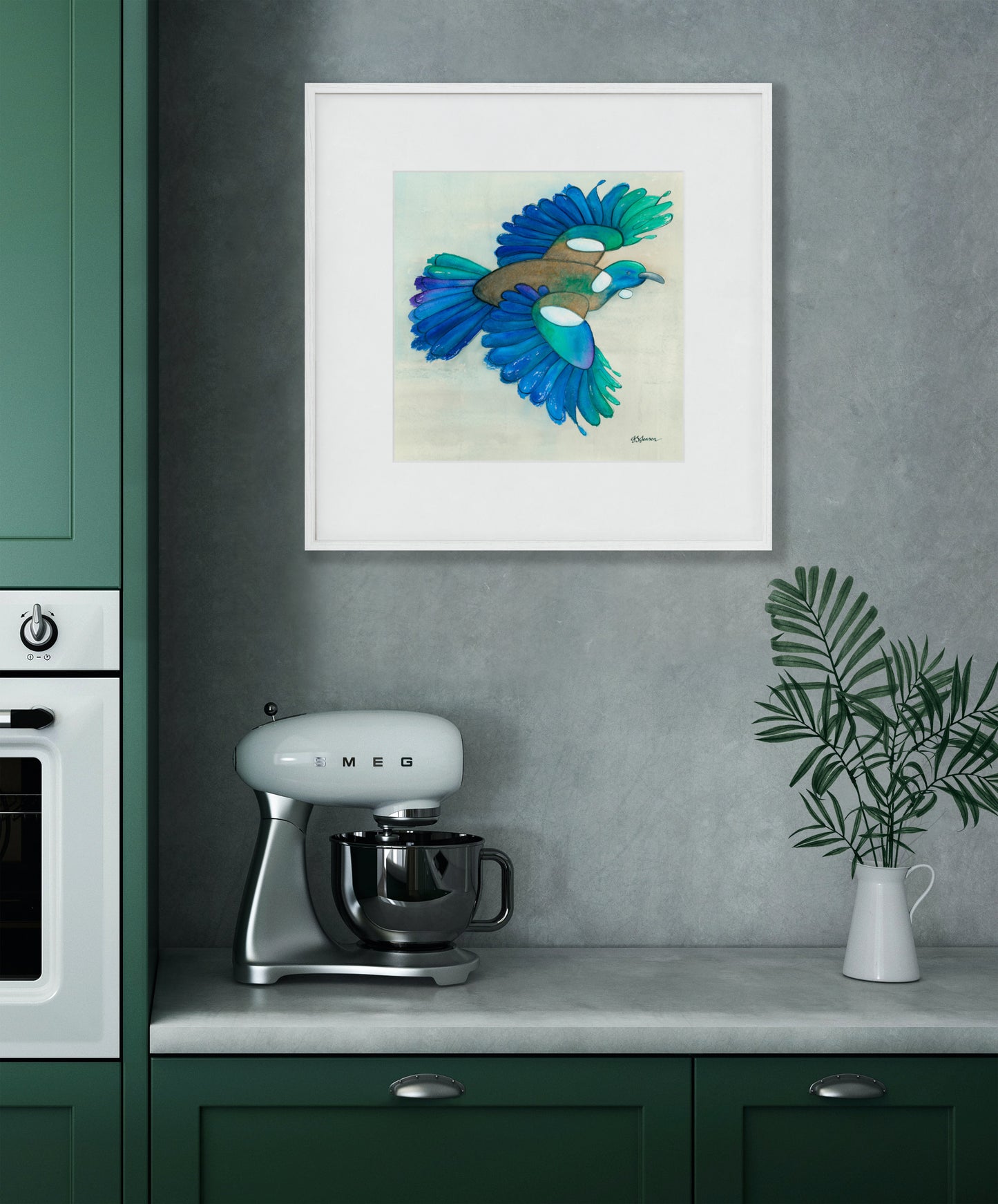 -- Tūī In Flight Print --