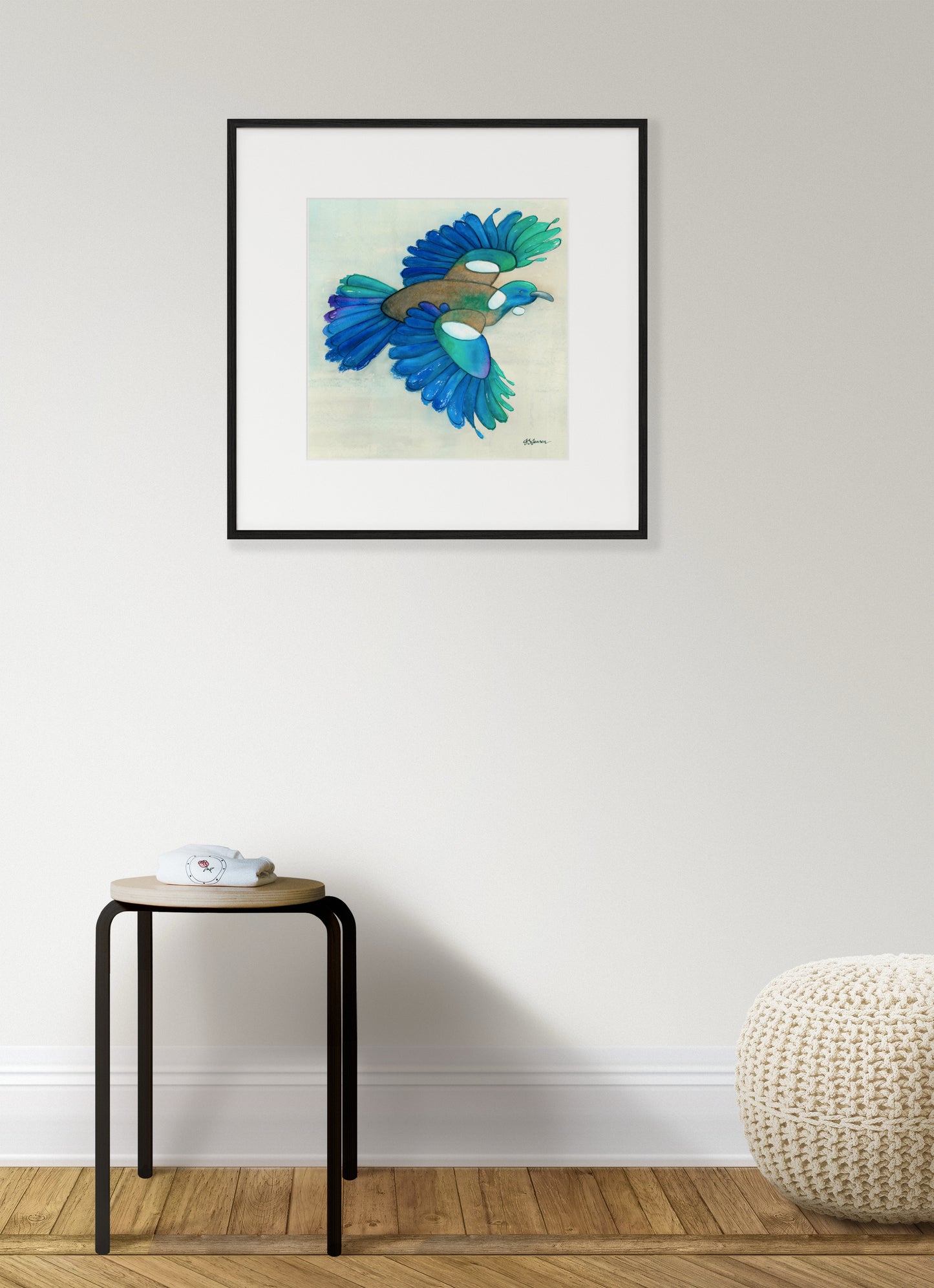 -- Tūī In Flight Print --