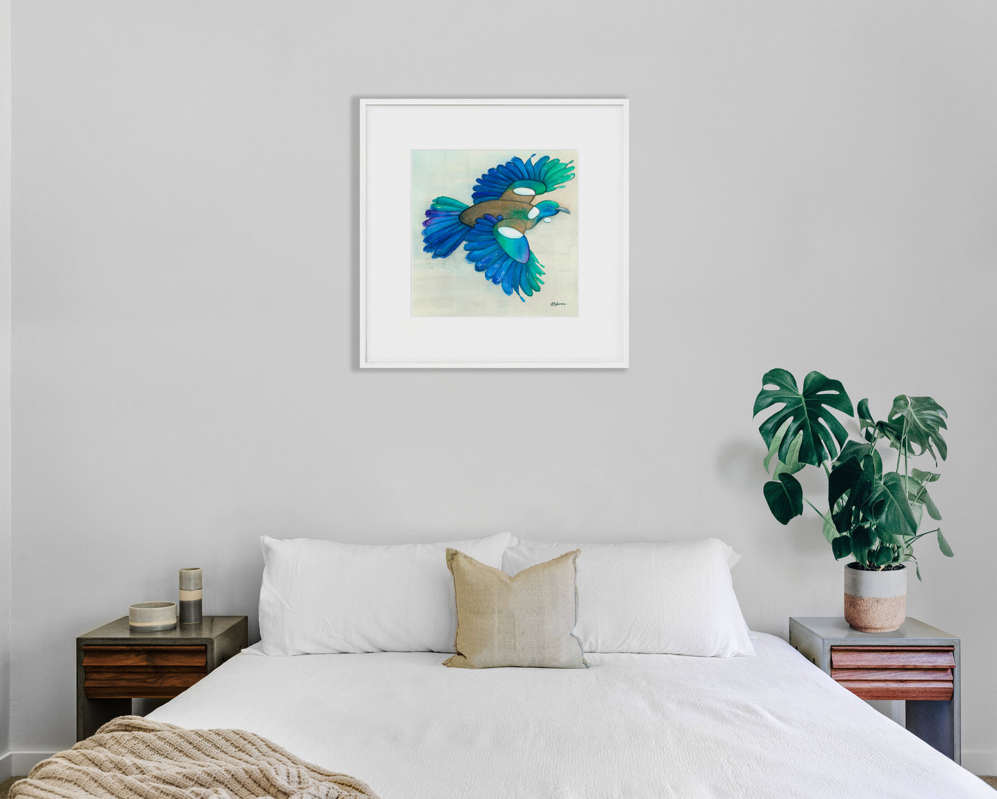 -- Tūī In Flight Print --