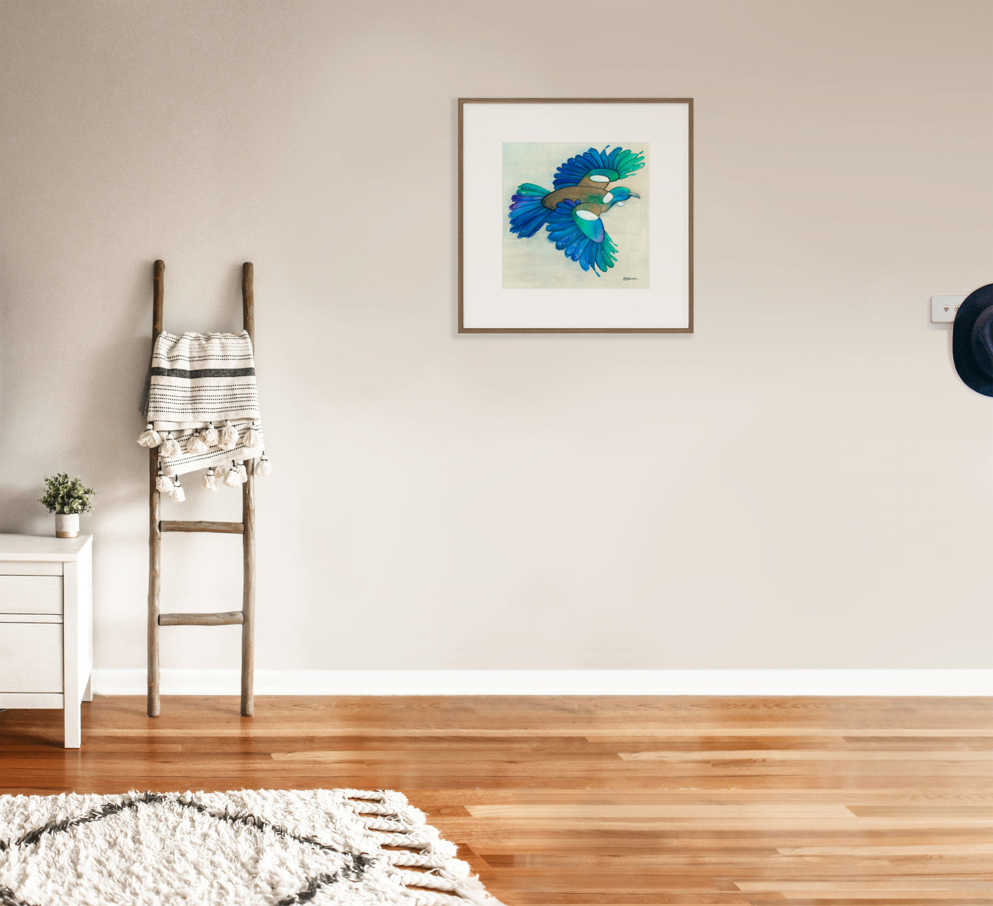 -- Tūī In Flight Print --